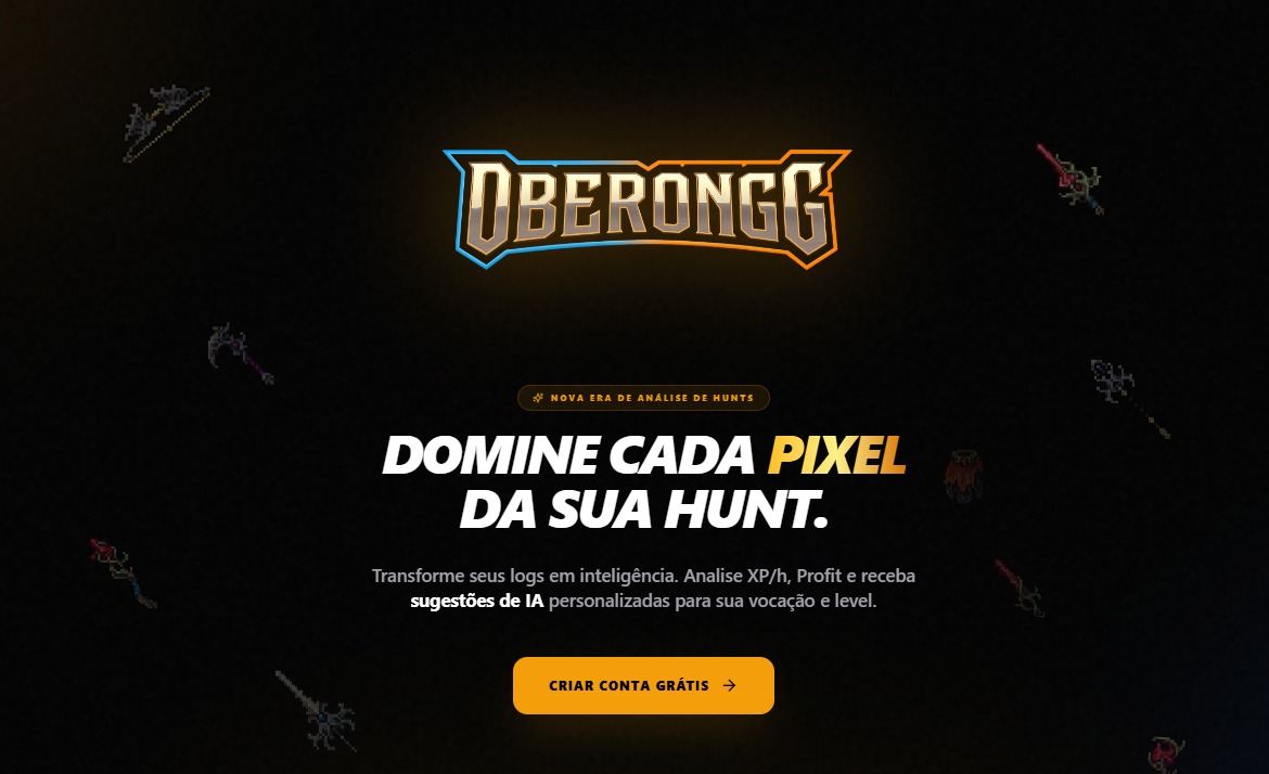 Página inicial do OberonGG